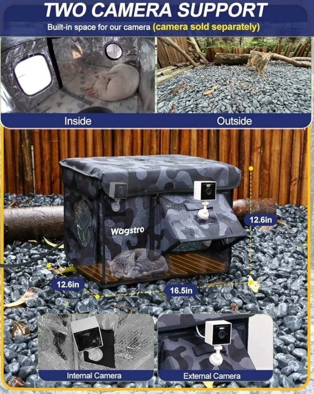 BRAND NEW Heated Outdoor Cat House – Waterproof & Insulated